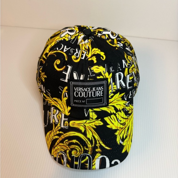Versace Jeans Couture Cotton Barocco Print Baseball Cap/Hat   EUC - Picture 2 of 16